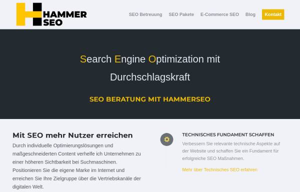 Vorschau von hammerseo.de, HammerSEO