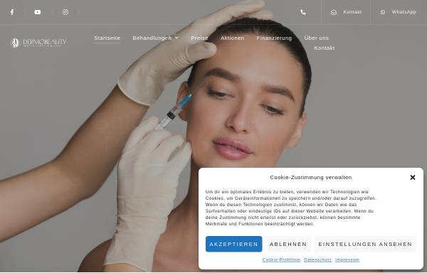 Vorschau von www.dermomit-schoenheitspraxis.de, Schönheitspraxis für Botox Faltenbehandlung Dortmund