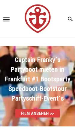 Vorschau der mobilen Webseite www.partyboot.de, MS Partyboot Deutschland GmbH