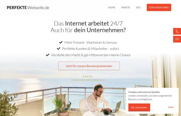 Vorschau von perfekte-webseite.de, Perfekte Webseite