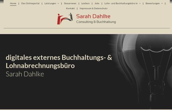 Vorschau von www.dahlke-consulting.de, Sarah Dahlke Consulting und Buchhaltung