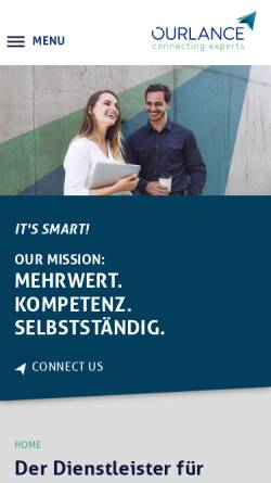 Vorschau der mobilen Webseite ourlance.de, OURLANCE Consulting GmbH