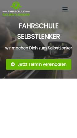 Vorschau der mobilen Webseite selbstlenker.de, Fahrschule SelbstLenker