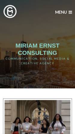 Vorschau der mobilen Webseite miriam-ernst.com, Miriam Ernst Consulting