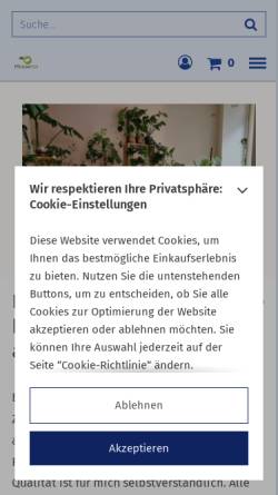Vorschau der mobilen Webseite www.pflanzenstil.de, PflanzenStil