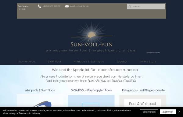 Vorschau von www.sun-voll-fun.de, A-Mi-Gi Handels- und Dienstleistungsgesellschaft mbH