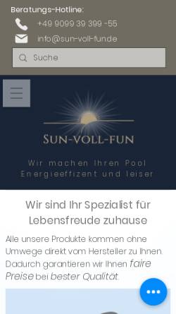 Vorschau der mobilen Webseite www.sun-voll-fun.de, A-Mi-Gi Handels- und Dienstleistungsgesellschaft mbH