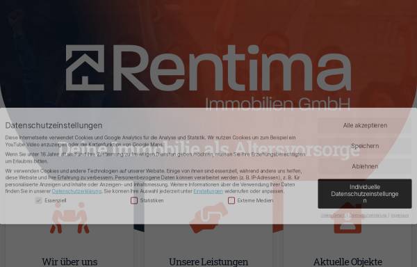 Vorschau von rentima-immobilien.de, Rentima Immobilien GmbH