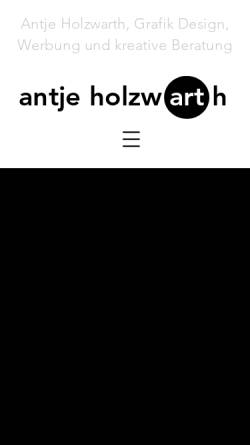 Vorschau der mobilen Webseite www.antjeholzwarth.com, Antje Holzwarth