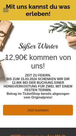 Vorschau der mobilen Webseite Www.imkerei-mueller-meissner.de, Familienimkerei Müller-Meißner