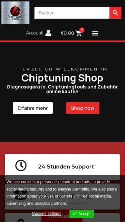 Vorschau der mobilen Webseite chiptuning-store.de, Chiptuning-store