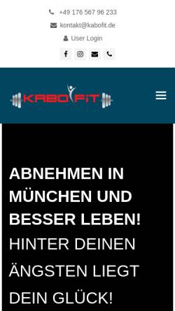 Vorschau der mobilen Webseite kabofit.de, Kabofit