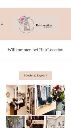 Vorschau der mobilen Webseite hairlocation-dresden.de, HairLocation