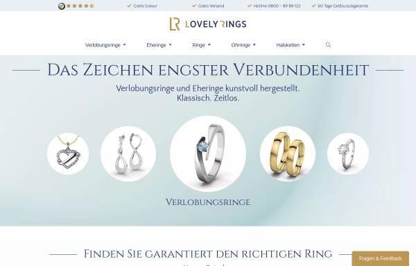 Vorschau von www.lovelyrings.de, Lovely Rings - LR GmbH