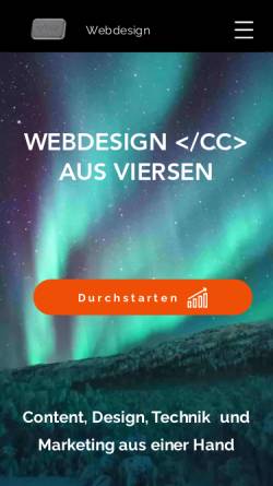 Vorschau der mobilen Webseite www.webdesign-cc.de, Custom Computers