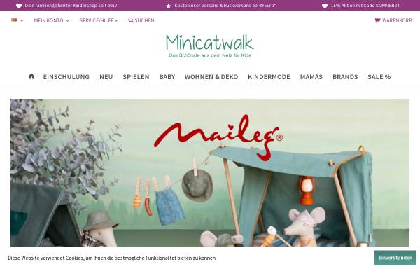 Vorschau von www.minicatwalk.com, Minicatwalk Shop
