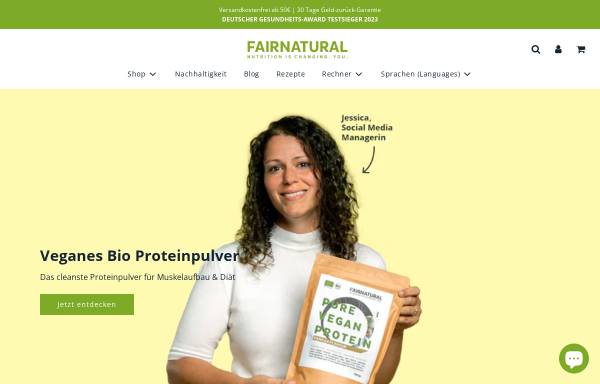 Vorschau von www.fairnatural.de, Fairnatural GmbH