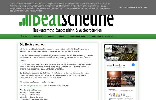 Vorschau von www.beatscheune.de, Beatscheune