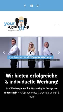 Vorschau der mobilen Webseite your-agent-cy.de, your agen(t)cy Werbeagentur