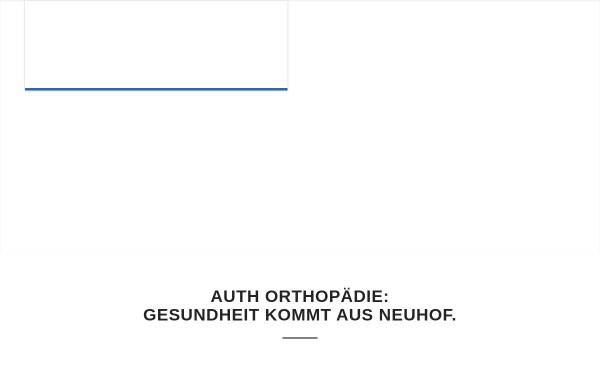 Vorschau von www.auth-ortho.de, Auth-Orthopädie GmbH