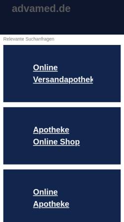 Vorschau der mobilen Webseite www.advamed.de, ADVAmed-Apotheke