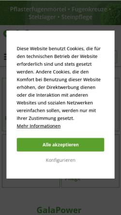 Vorschau der mobilen Webseite galapower.de, MultiFLEX Vertriebs GmbH