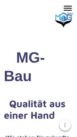 Vorschau der mobilen Webseite www.mg-bau-muenchen.de, MG-Bau