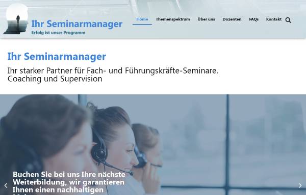 Vorschau von www.ihr-seminarmanager.de, Ihr Seminarmanager