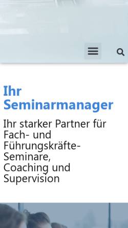 Vorschau der mobilen Webseite www.ihr-seminarmanager.de, Ihr Seminarmanager