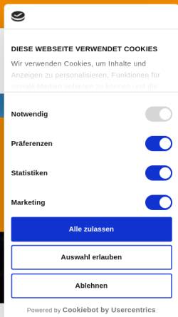 Vorschau der mobilen Webseite www.däumling.de, Blitzschutz Däumling GmbH