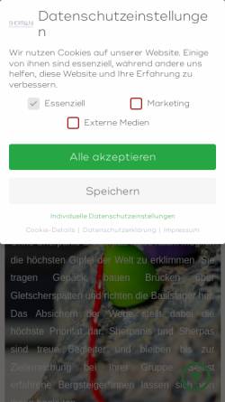 Vorschau der mobilen Webseite sherpani-organisationsentwicklung.de, Sherpani Organisationsentwicklung