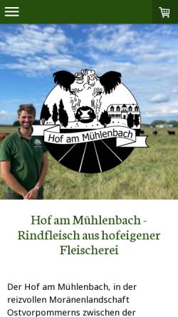 Vorschau der mobilen Webseite www.hofammuehlenbach.de, Hof am Mühlenbach