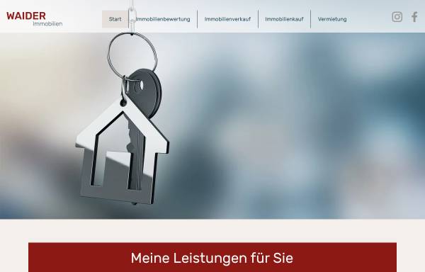 Vorschau von www.waiderimmobilien.de, WAIDER Immobilien