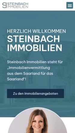 Vorschau der mobilen Webseite www.steinbach-immo.de, Steinbach Immobilien