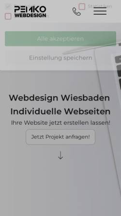 Vorschau der mobilen Webseite pemko.de, Pemko Webdesign