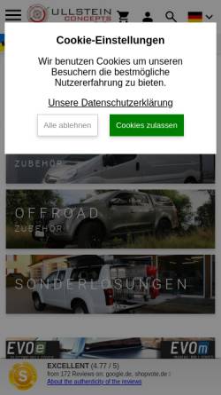 Vorschau der mobilen Webseite www.ullsteinconcepts.com, Ullstein Concepts GmbH