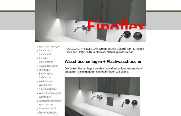 Vorschau von www.waschtische.de, Pollecker Finoflex GmbH
