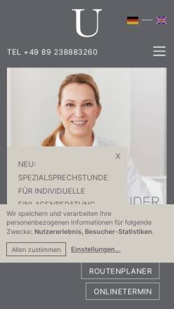 Vorschau der mobilen Webseite ortho-utzschneider.de, Prof. Utzschneider