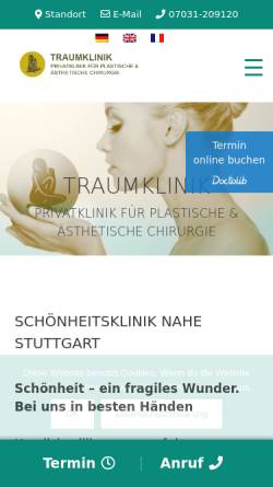 Vorschau der mobilen Webseite www.traumklinik.de, Dr. Holger Osthus - Traumklinik