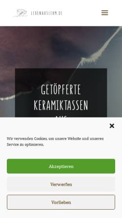 Vorschau der mobilen Webseite lebenauslehm.de, Lebenauslehm