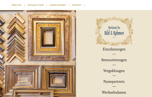 Vorschau von www.vergolderhandwerk.de, Werkstatt für Bild und Rahmen