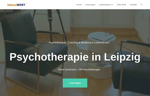 Vorschau von psychotherapie-le.de, Psychotherapie René Drehmann