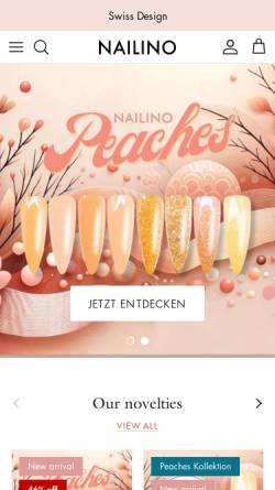 Vorschau der mobilen Webseite nailino.ch, Nailino