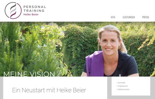 Vorschau von www.personaltrainerin.info, Heike Beier