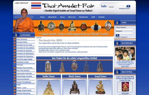 Vorschau von www.thai-amulet.com, Thai-Amulet-Fair e.K.