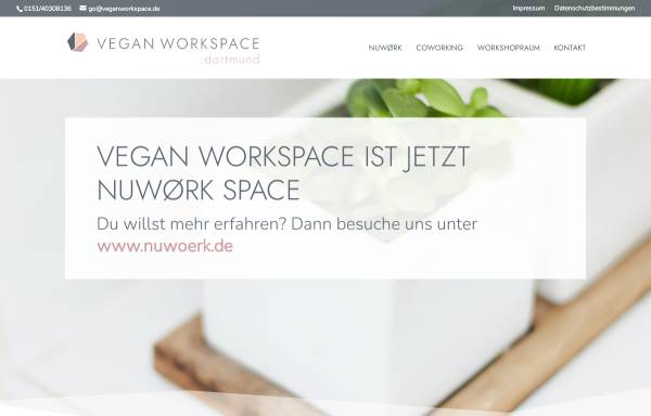 Vorschau von veganworkspace.de, Vegan Workspace