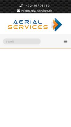 Vorschau der mobilen Webseite aerial-services.de, AERIAL SERVICES