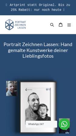 Vorschau der mobilen Webseite portraitzeichnenlassen.com, PortraitZeichnenLassen.Com