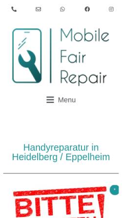 Vorschau der mobilen Webseite mobile-fair-repair.de, Mobile Fair Repair
