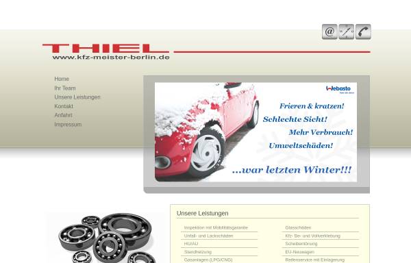 Vorschau von www.kfz-meister-berlin.de, Thiel Kfz-Meisterbetrieb GmbH